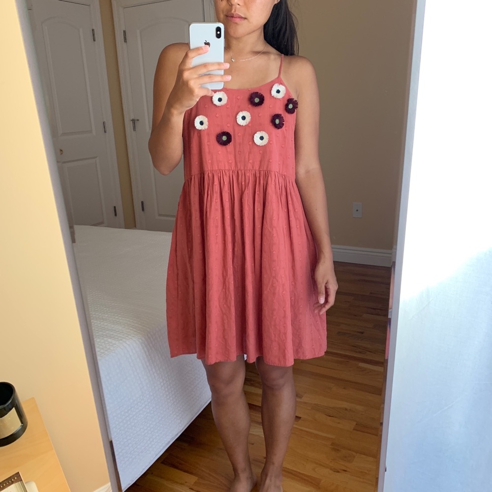 Madewell Dark Pink Flower Sundress